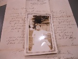 Viola Gaines and letter