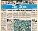 First Heart Transplant Times